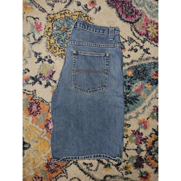 VINTAGE 90s Twenty Six Red Sz 36 Blue Jean Denim Shorts style #R3000 EUC Juggalo - Picture 4 of 7